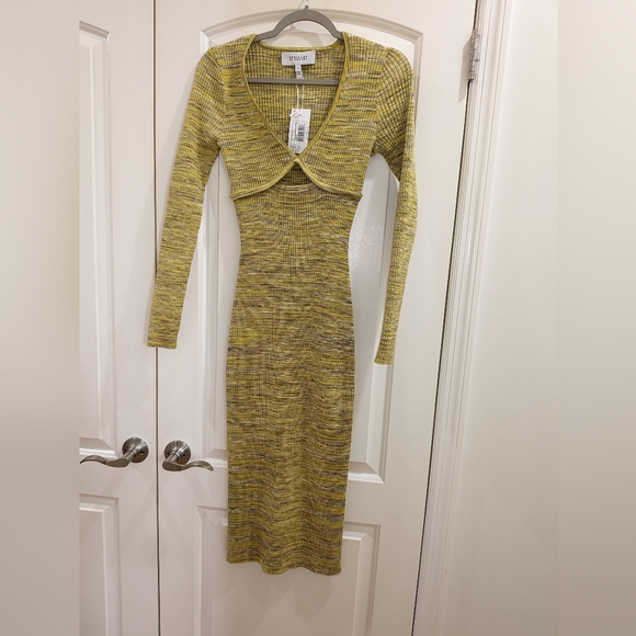 11. NWT DEREK LAM 10 CROSBY GEOVANA CUT OUT SWEATERDRESS - Picture 2 of 11